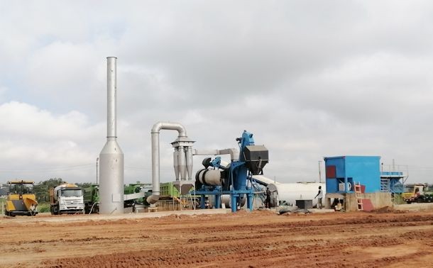 Mobile Drum Mix Asphalt Plant in Ghana - CAP40M