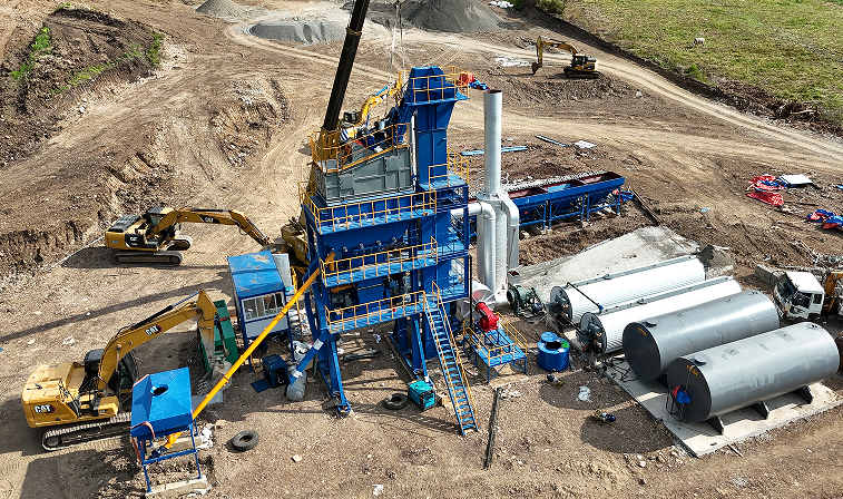 SINOSUN aspahlt plant empower road construction in Philippine