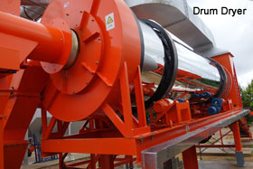 drum dryer for asphalt plant