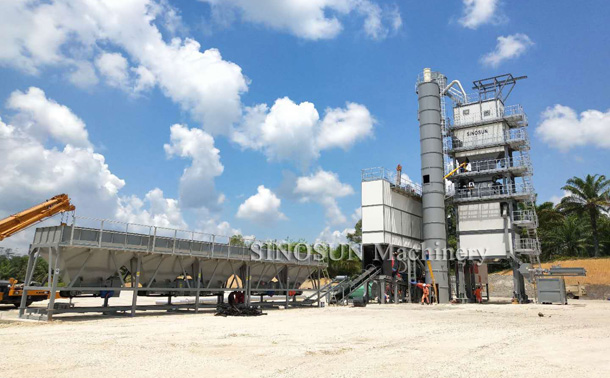 SAP160 Asphalt Mixing Plant in Malaysia