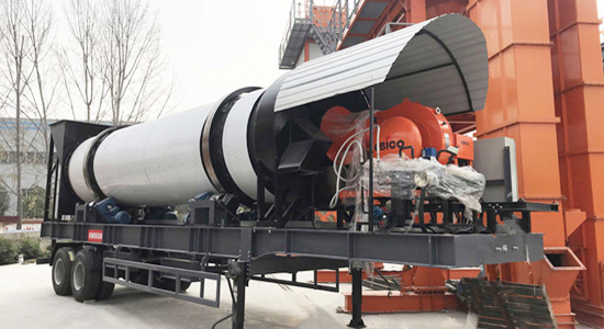 Mobile Drum Dryer with Oil Burner