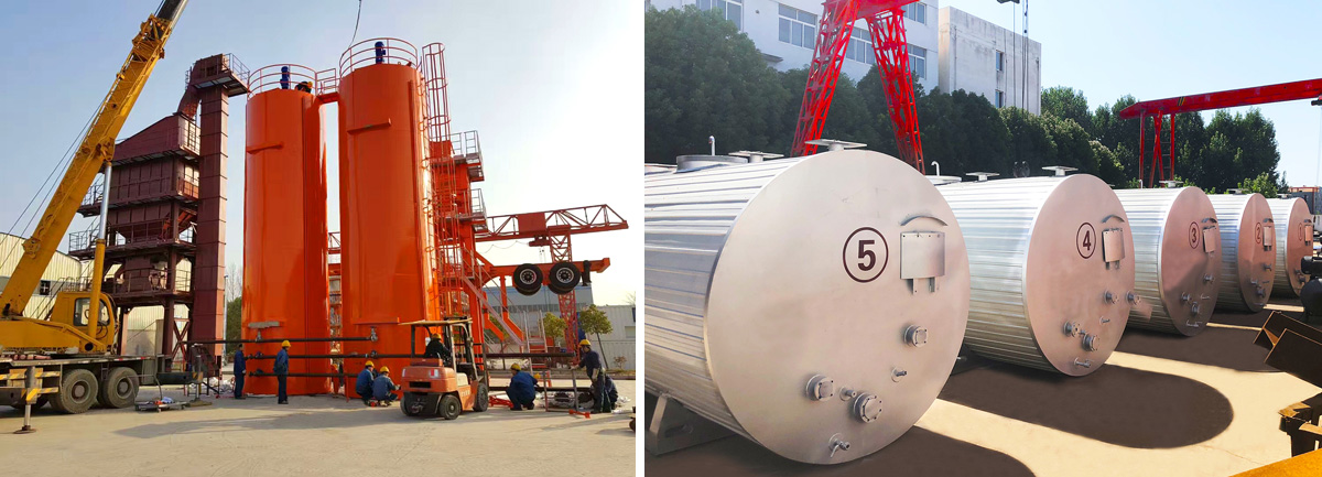 electrical heating bitumen storage tank