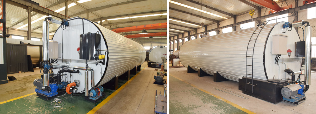 directly heating bitumen storage-tank