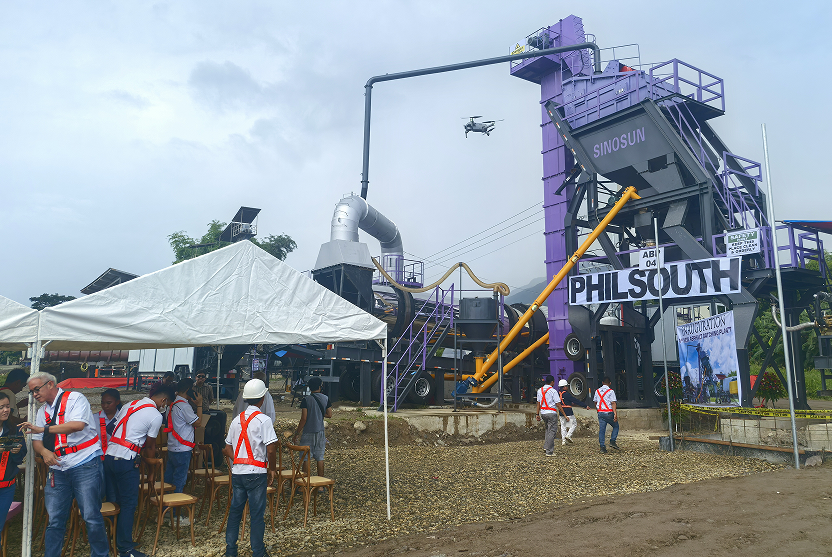 Attend groundbreaking ceremony of client's asphalt plant in Philippine