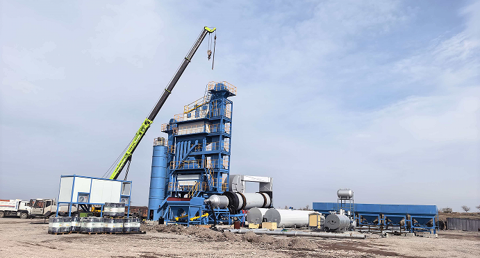 160t/h Batch Asphalt Plant in Kyrgyzstan