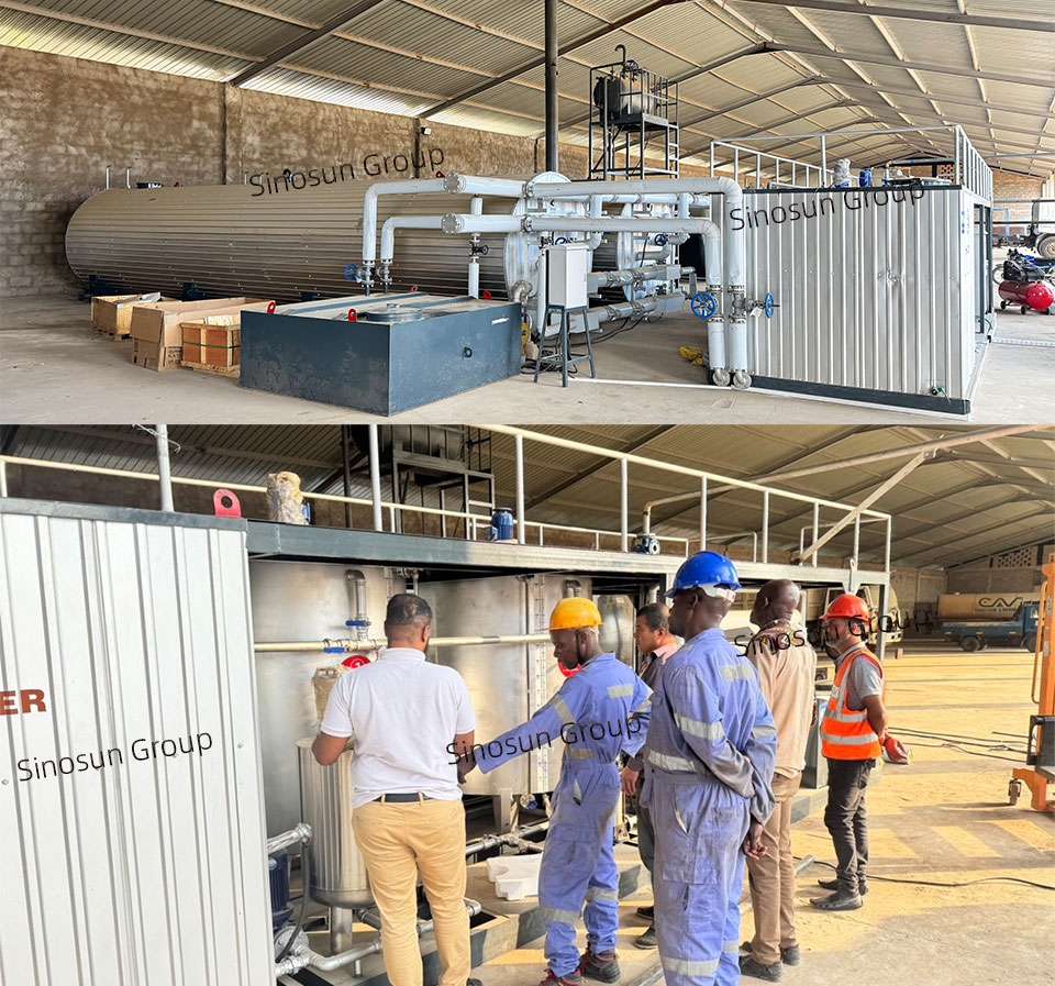 Two sets of emulsified bitumen plant were put into operation in Mozambique